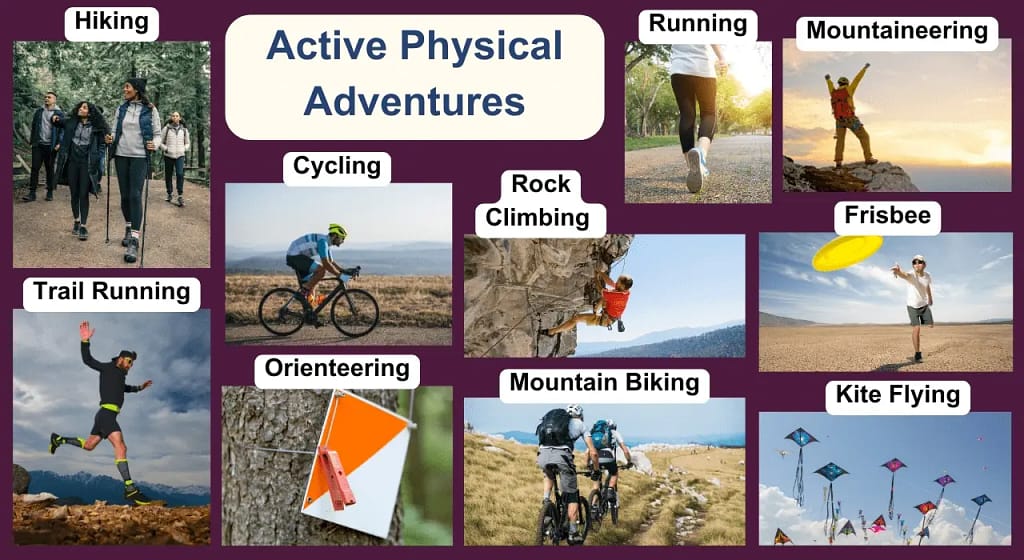 Active Physical fun outdoor hobbies