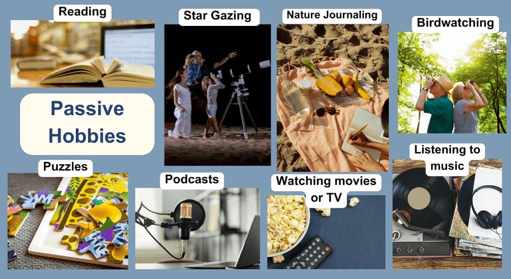 People finding joy in different ways - through Passive Hobbies and relaxing creative pursuits